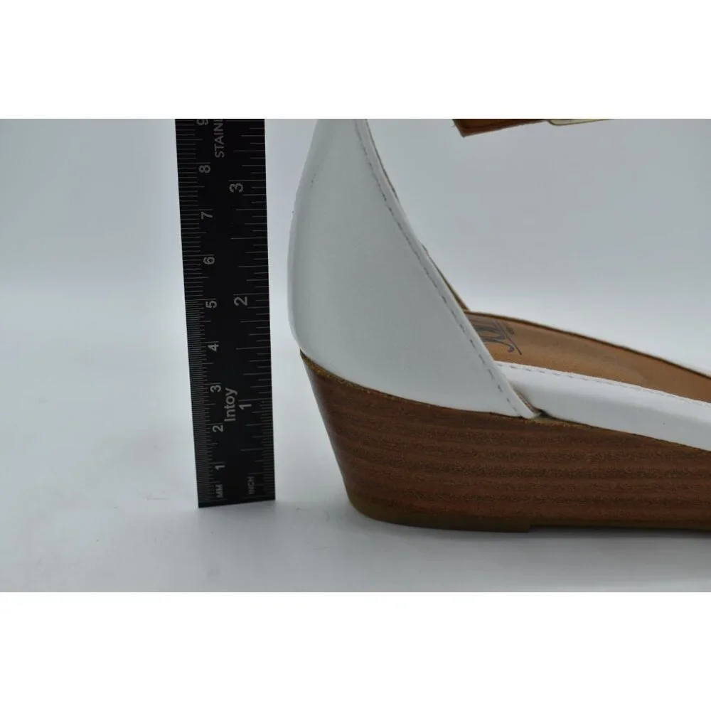 Sofft Womens‎ Size 10 Innis White Leather Open Toe Sandals Shoes